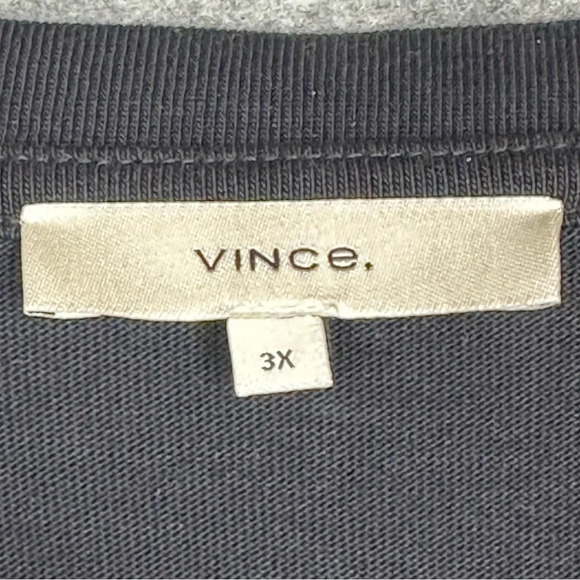 Vince Plus Size Tie Waist Cotton Dress in Black  Sz: 3X - Picture 7 of 10